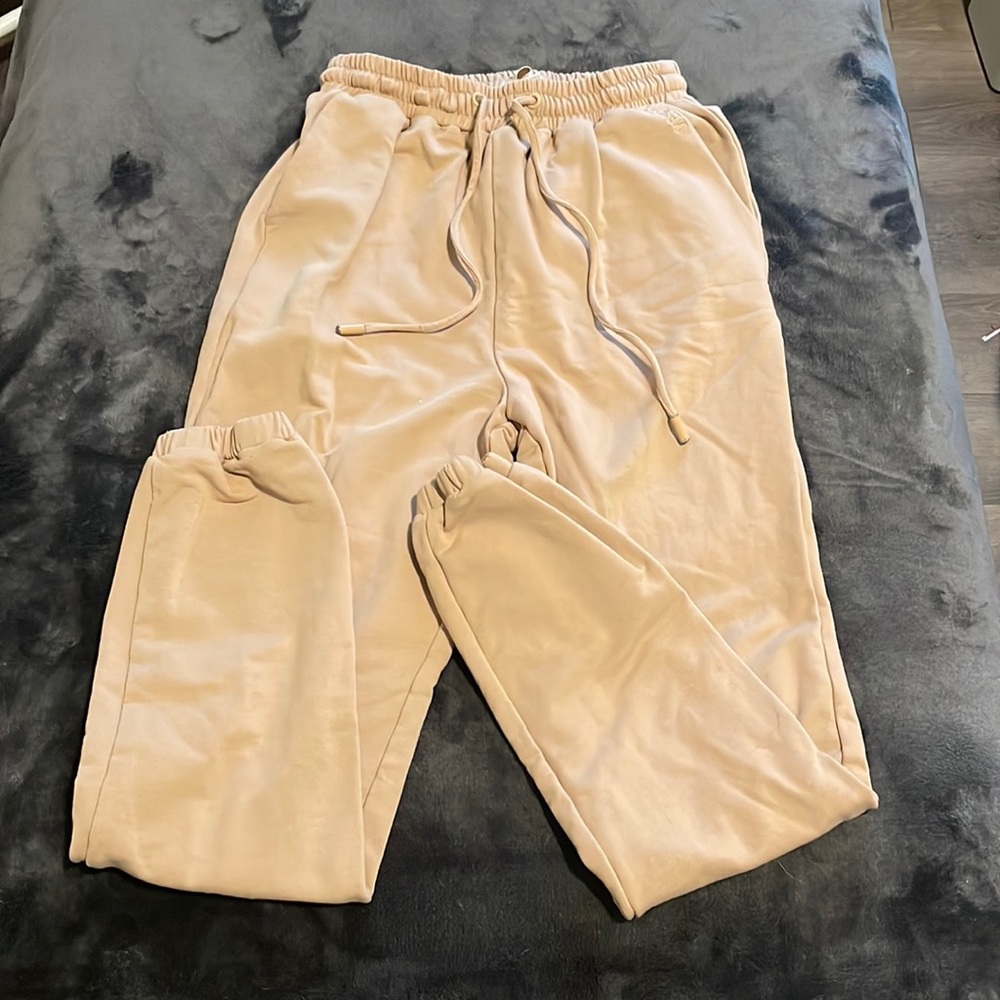 Womens tan Meshki sweatpants size XS